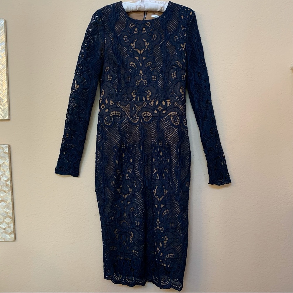 Ministry of Style Blue WILD THING Lace Dress NWT - Picture 2 of 14